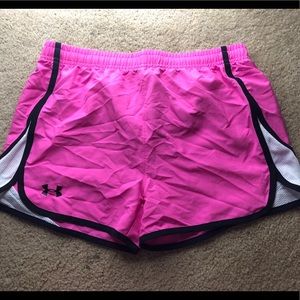 PINK UNDER ARMOR SHORTS